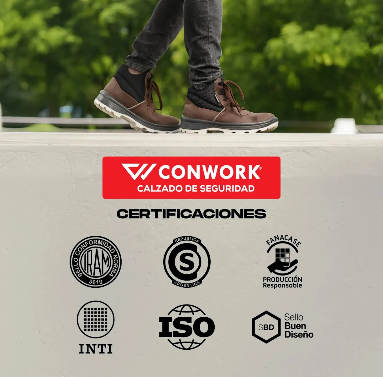 Zapatilla De Seguridad Laboral Puntera Aluminio Conwork